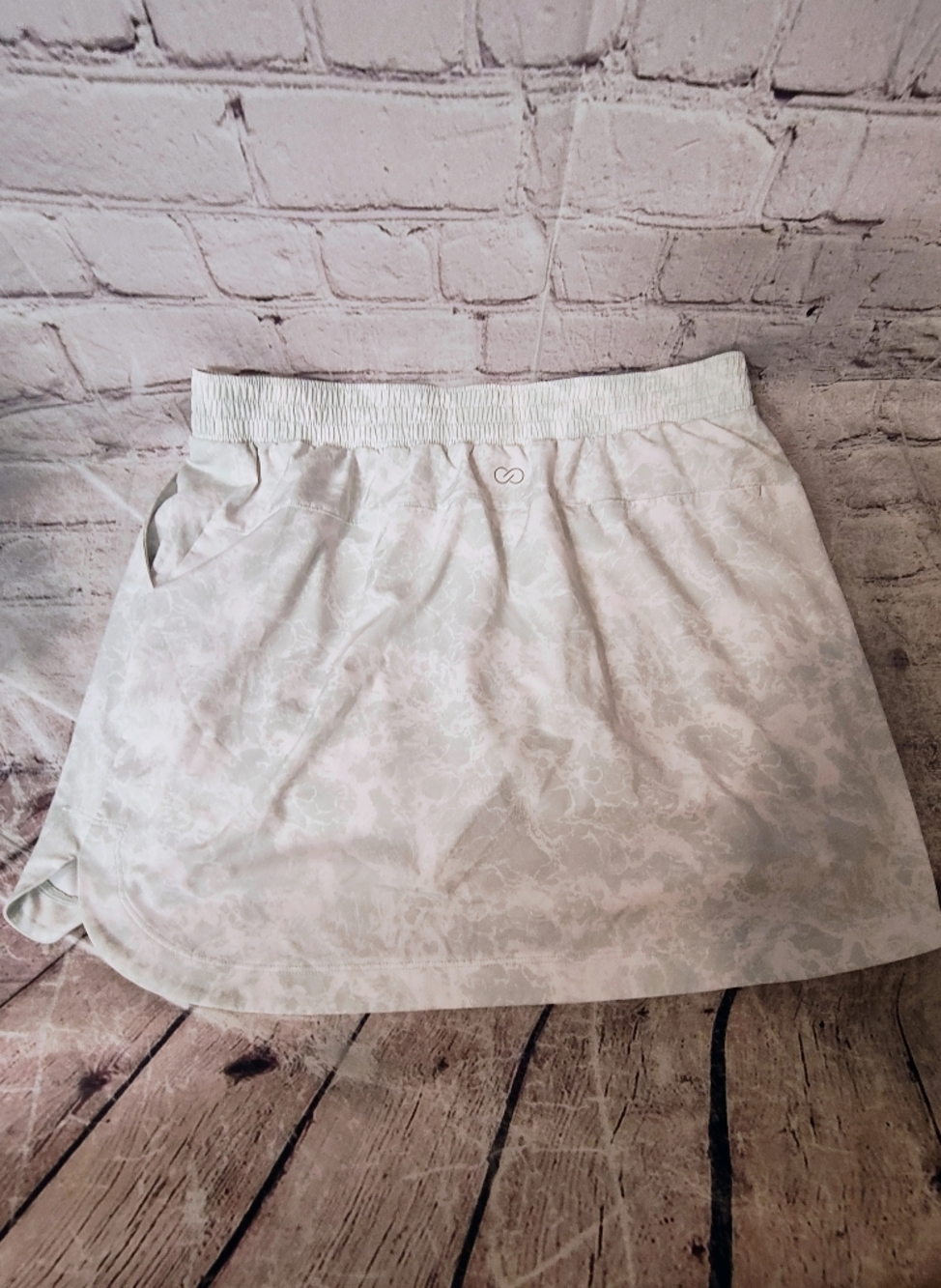 Calia Birdie Skort Large Liner Seafoam Marble Active Skirt